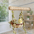 Nature Inspired Woven Basket Swing with Wrapped Standing Perch